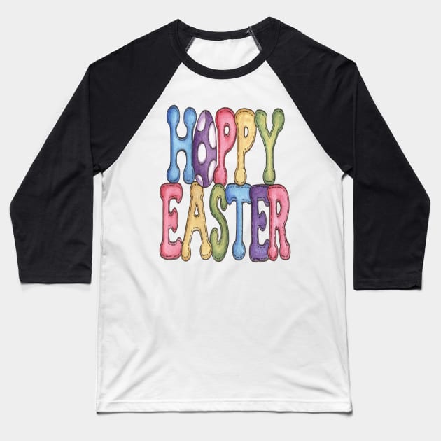 Happy Easter Baseball T-Shirt by UNION DESIGN